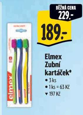 Elmex Zubní kartáček*, • 3ks 