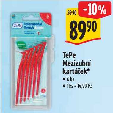 TePe Mezizubní kartáček, 6 ks 
