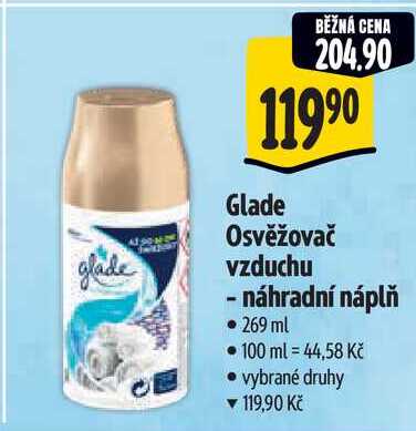 Glade Osvěžovač vzduchu - náhradní náplň, 269 ml