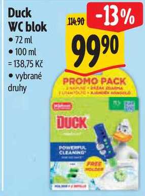 Duck WC blok, 72 ml 