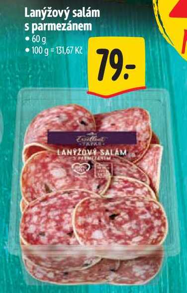 Lanýžový salám s parmezánem, 60 g 