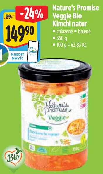Nature's Promise Veggie Bio Kimchi natur, chlazené,  350 g