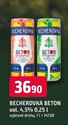 BECHEROVKA BETON vol. 4,5% 0,25 l