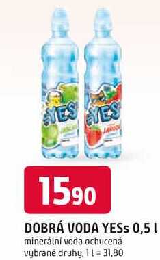 DOBRÁ VODA YESS 0,5l