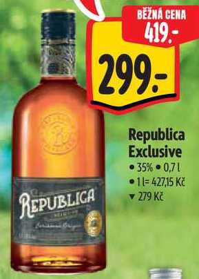Republica Exclusive, 0,7 l