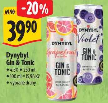 Dynybyl Gin & Tonic, 250 ml