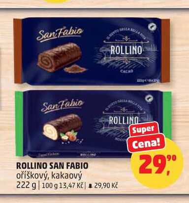 ROLLINO SAN FABIO oříškový, kakaový 222g