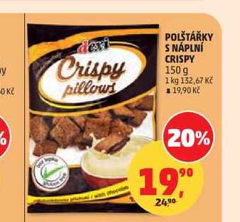 POLŠTÁŘKY S NÁPLNÍ CRISPY 150 g