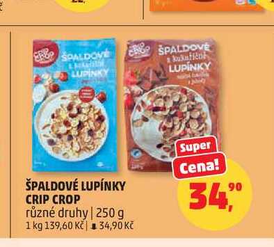 ŠPALDOVÉ LUPÍNKY CRIP CROP různé druhy 250 g