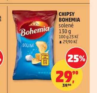 CHIPSY BOHEMIA solené 130g