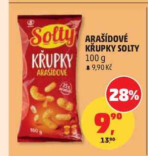 ARAŠÍDOVÉ KŘUPKY SOLTY 100 g