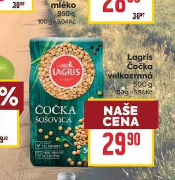Lagris Čočka velkozrnná 500 g 