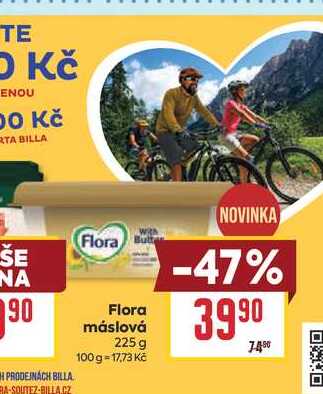 Flora máslová 225 g 