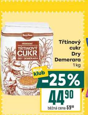Třtinový cukr Dry Demerara 1 kg