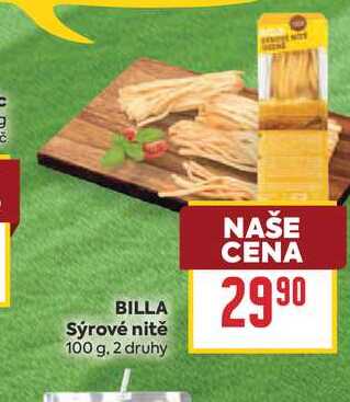 BILLA Sýrové nitě 100g