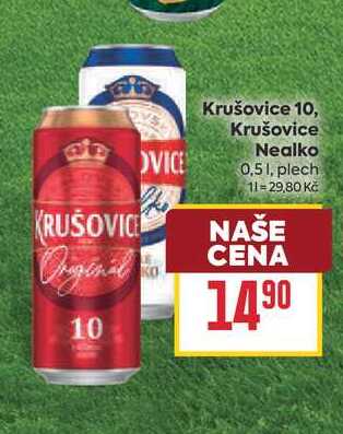 Krušovice 10 0,51, plech 