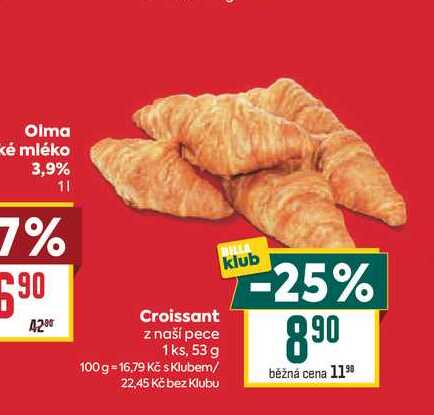 Croissant z naší pece 53 g 