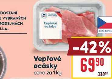 Vepřové ocásky cena za 1 kg 