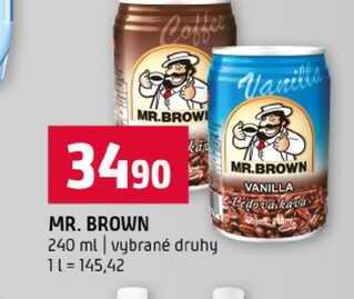 MR. BROWN 240 ml vybrané druhy