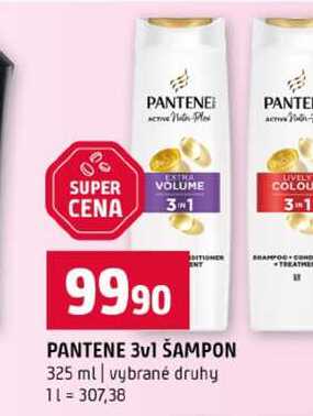 PANTENE 3v1 ŠAMPON 325 ml vybrané druhy 