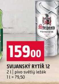 SVIJANSKÝ RYTÍŘ 12 2l pivo světlý ležák 