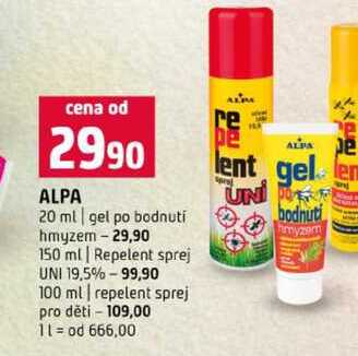 ALPA 20 ml gel po bodnutí hmyzem