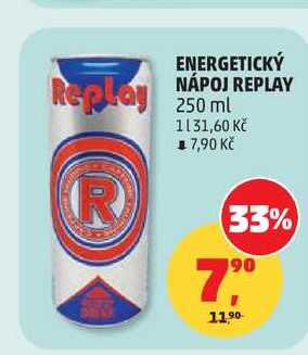 Energetický nápoj REPLAY 250 ml
