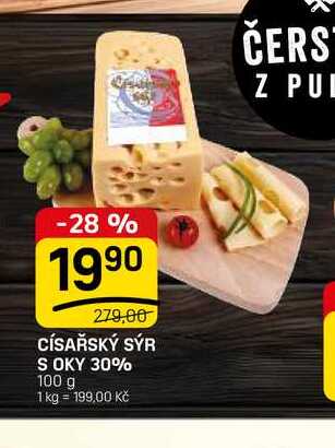 CÍSAŘSKÝ SÝR S OKY 30% 100 g