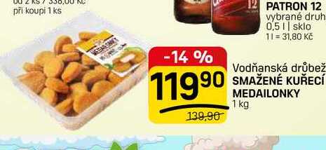 SMAŽENÉ KUŘECÍ MEDAILONKY 1 kg 
