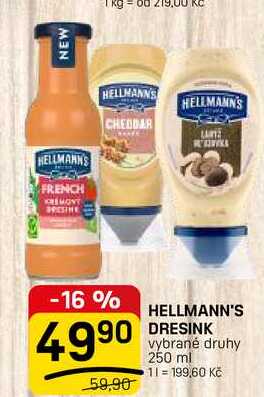 Hellmann's dresink 250ml