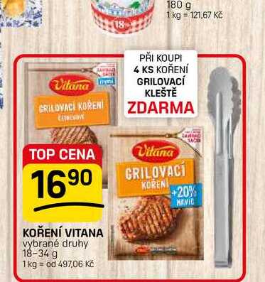 KOŘENÍ VITANA vybrané druhy 18-34 g