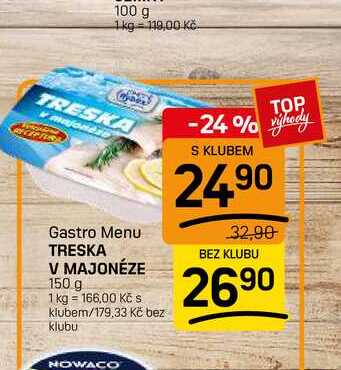 TRESKA V MAJONÉZE 150 g 