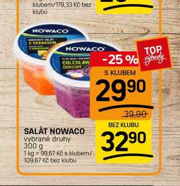 SALÁT NOWACO vybrané druhy 300 g