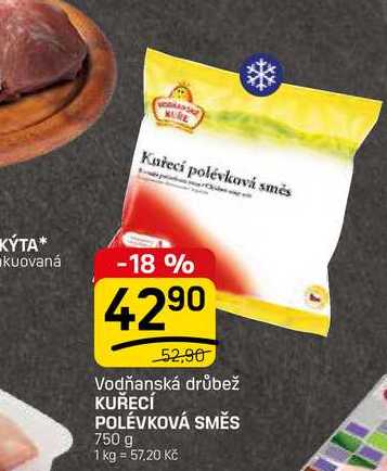 KUŘECÍ POLÉVKOVÁ SMĚS 750 g 
