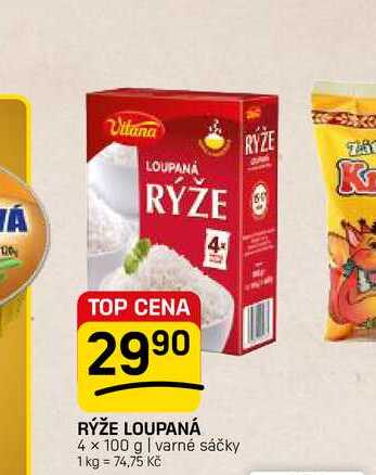RÝŽE LOUPANÁ 4 x 100 g | varné sáčky 