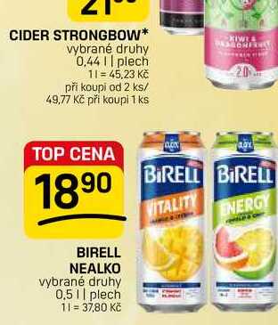 BIRELL NEALKO vybrané druhy 0,5|| plech 
