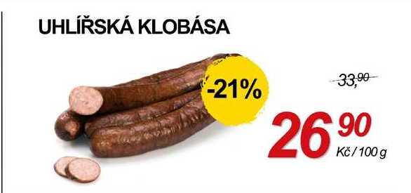 UHLÍŘSKÁ KLOBÁSA, 100 g 