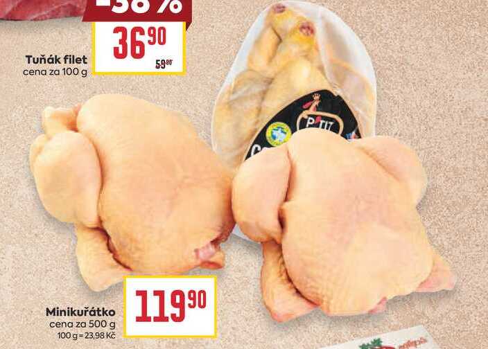 Minikuřátko cena za 500 g