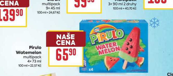 Pirulo Watemelon multipack 4x73 ml