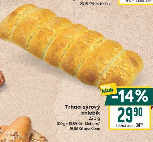 Trhací sýrový chlebík 220 g 