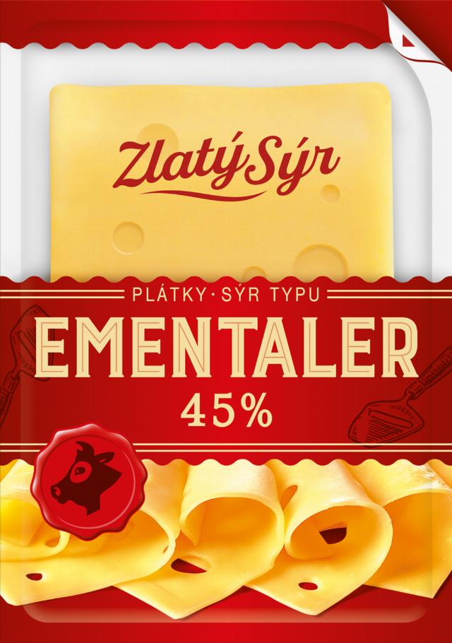 Zlatý sýr Sýr typu Ementaler plátky