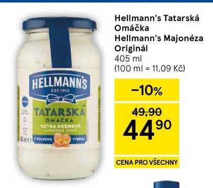 Hellmann's Tatarská Omáčka, 405 ml  