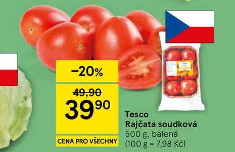 Tesco Rajčata soudková, 500 g, balenȧ  