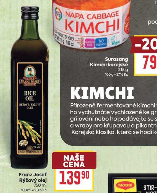 Franz Josef Rýžový olej 750 ml 