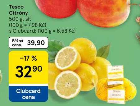 Tesco Citróny, 500 g. síť 