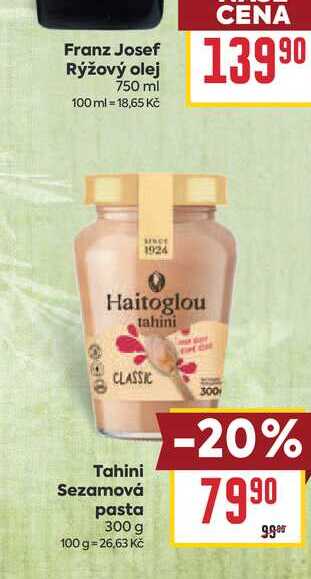 Tahini Sezamová pasta 300 g 