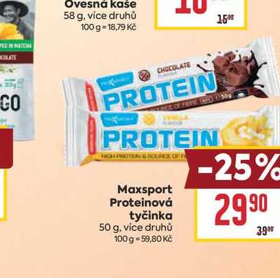 Maxsport Proteinová tyčinka 50 g