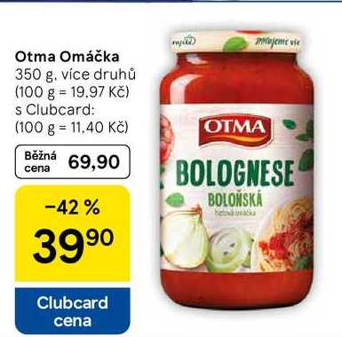 Otma Omáčka, 350 g, více druhů 