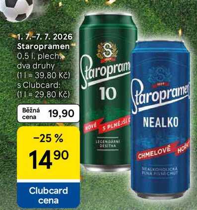 Staropramen, 0.5 l, plech