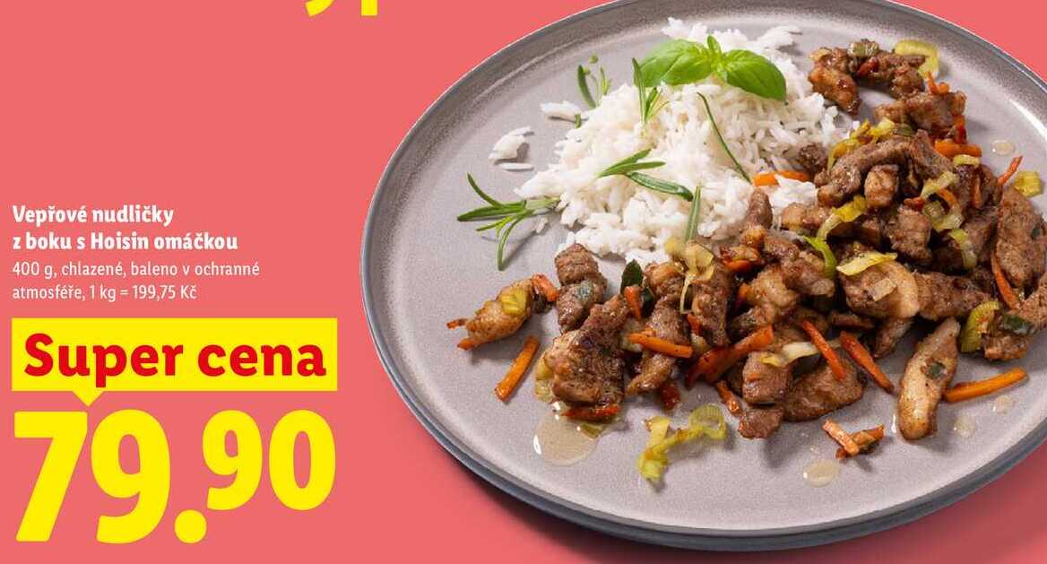 Vepřové nudličky z boku s Hoisin omáčkou, 400 g